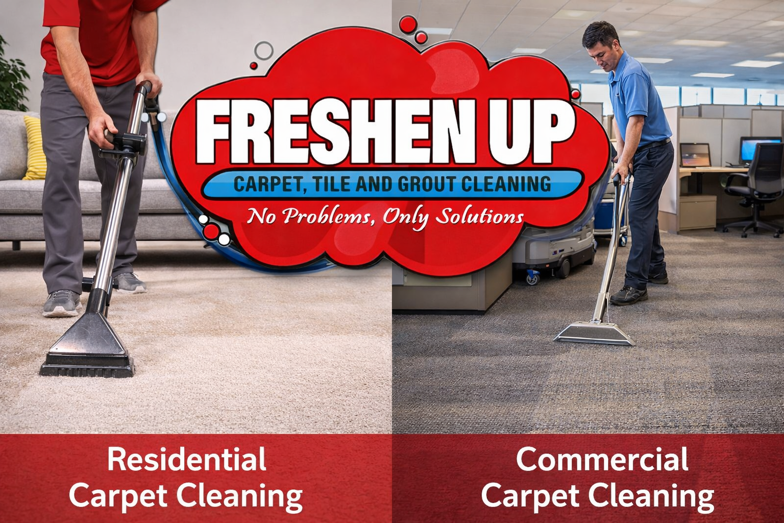 Residential and commercial carpet cleaning